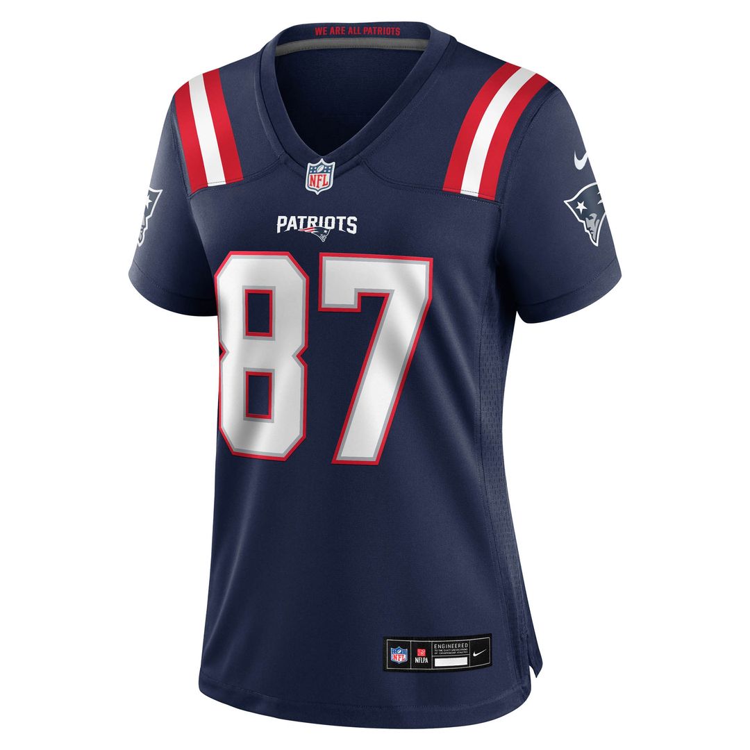 Romeo Doubs New England Patriots Nike Women's Game Official Jersey - Navy