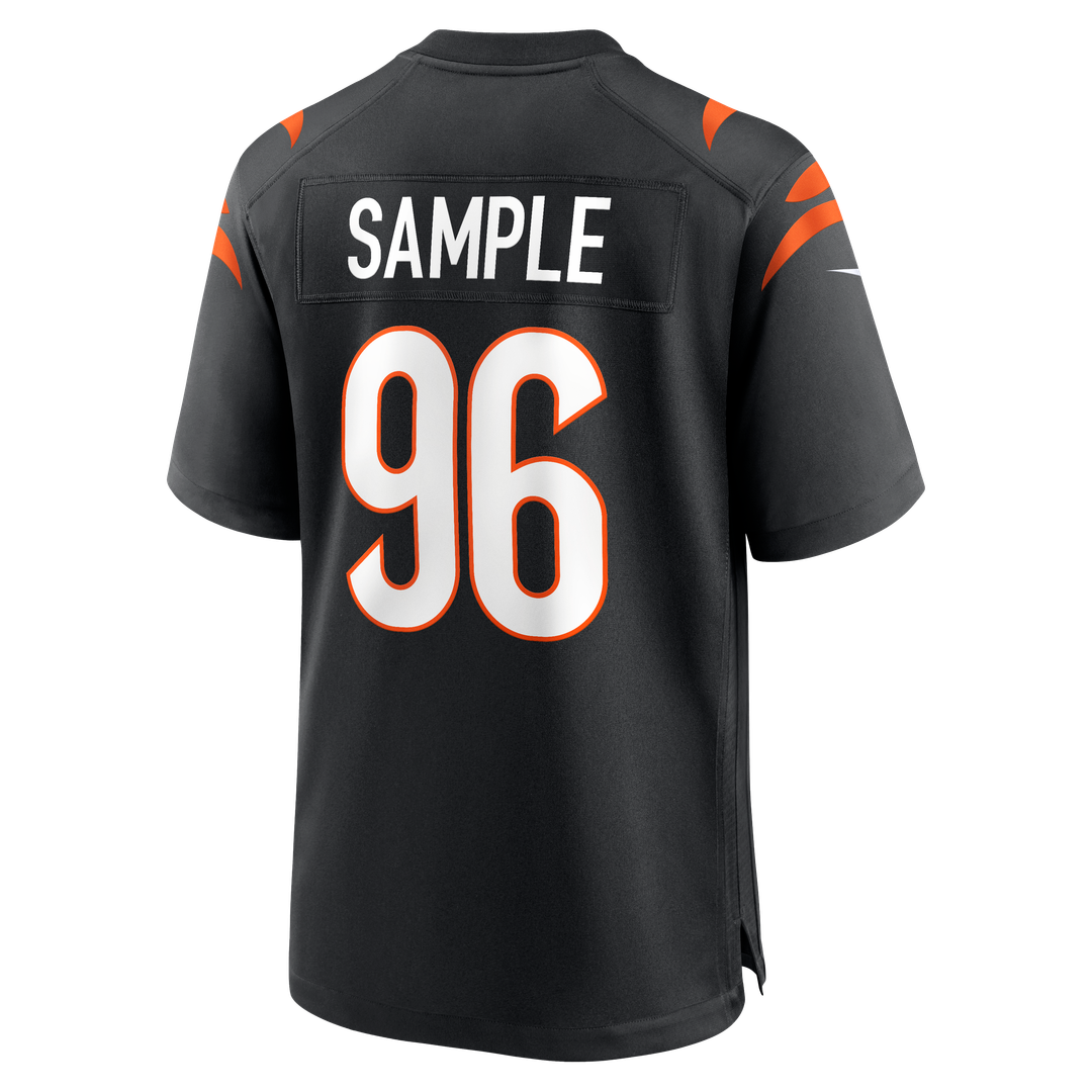Cam Sample Cincinnati Bengals Nike Game Official Jersey - Black