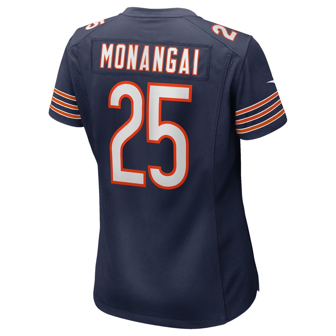 Kyle Monangai Chicago Bears Nike Women's Team Game Official Jersey -  Navy