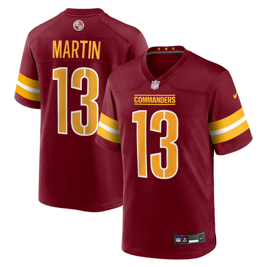 Tay Martin Washington Commanders Nike Team Game Official Jersey -  Burgundy