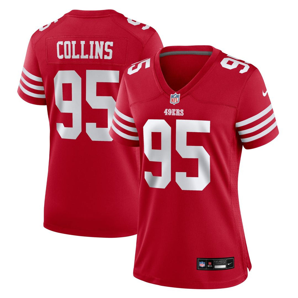Alfred Collins San Francisco 49ers Nike Women's Team Game Jersey - Scarlet