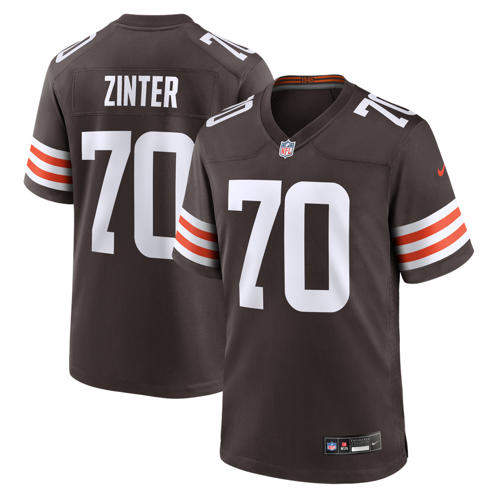 Zak Zinter Cleveland Browns Nike Team Game Jersey - Brown