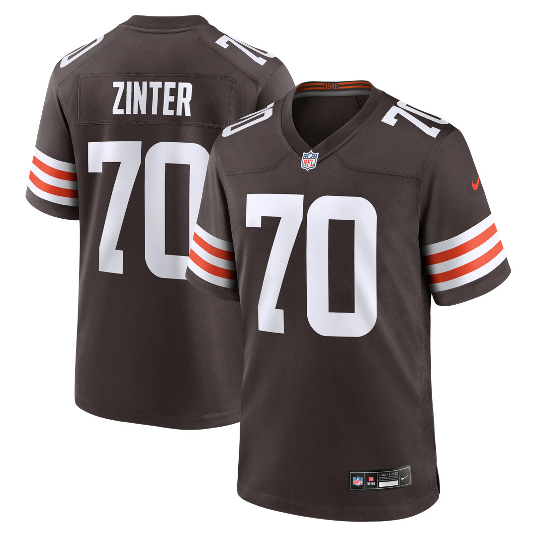Zak Zinter Cleveland Browns Nike Team Game Jersey - Brown