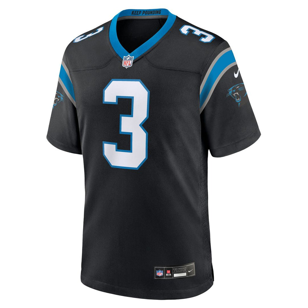 Princely Umanmielen Carolina Panthers Nike Team Game Jersey - Black