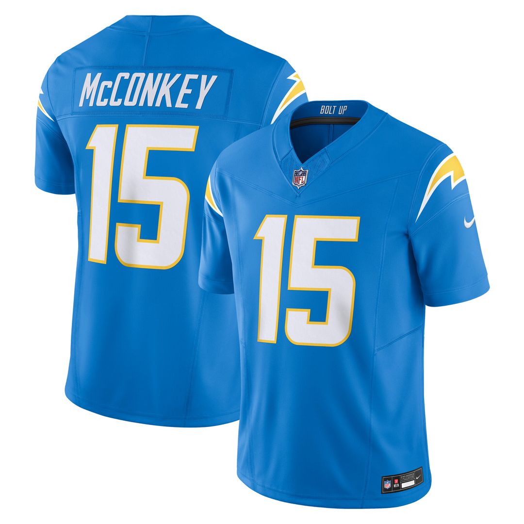 Ladd McConkey Los Angeles Chargers Nike Alternate Charger Power Vapor F.U.S.E. Limited Jersey - Gold