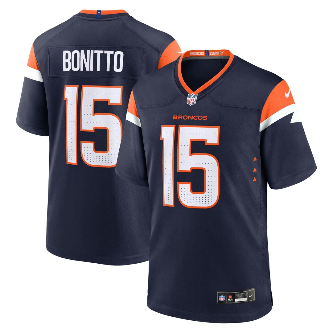 Nik Bonitto Denver Broncos Nike Team Game Official Jersey -  Orange