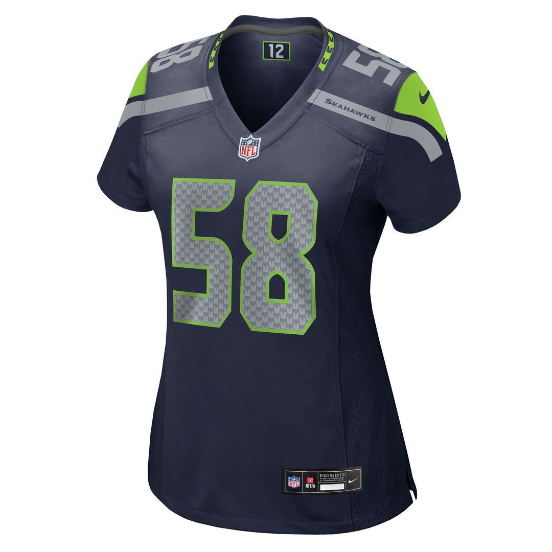 Derick Hall Seattle Seahawks Nike Women's Team Game Jersey - College Navy