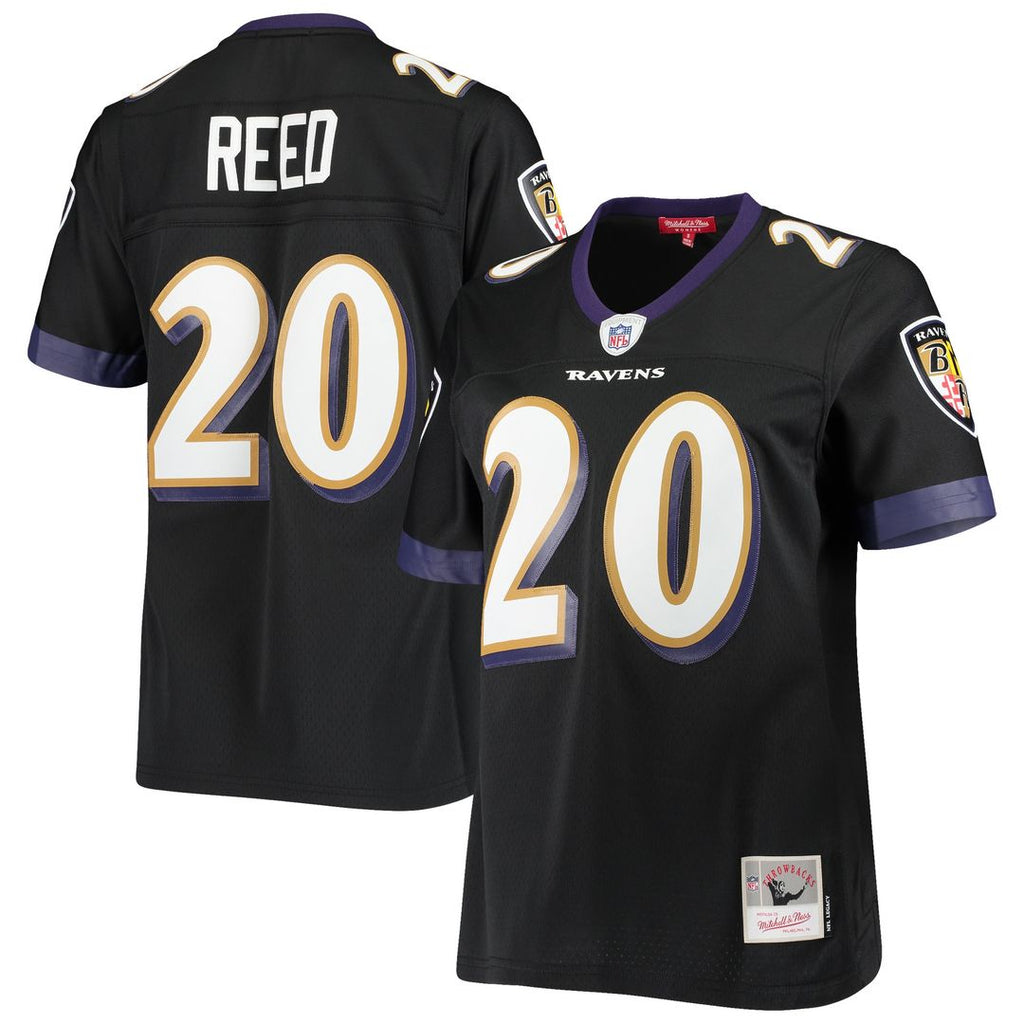 Ed Reed Baltimore Ravens Mitchell & Ness Women's Legacy Team Replica Jersey - Black