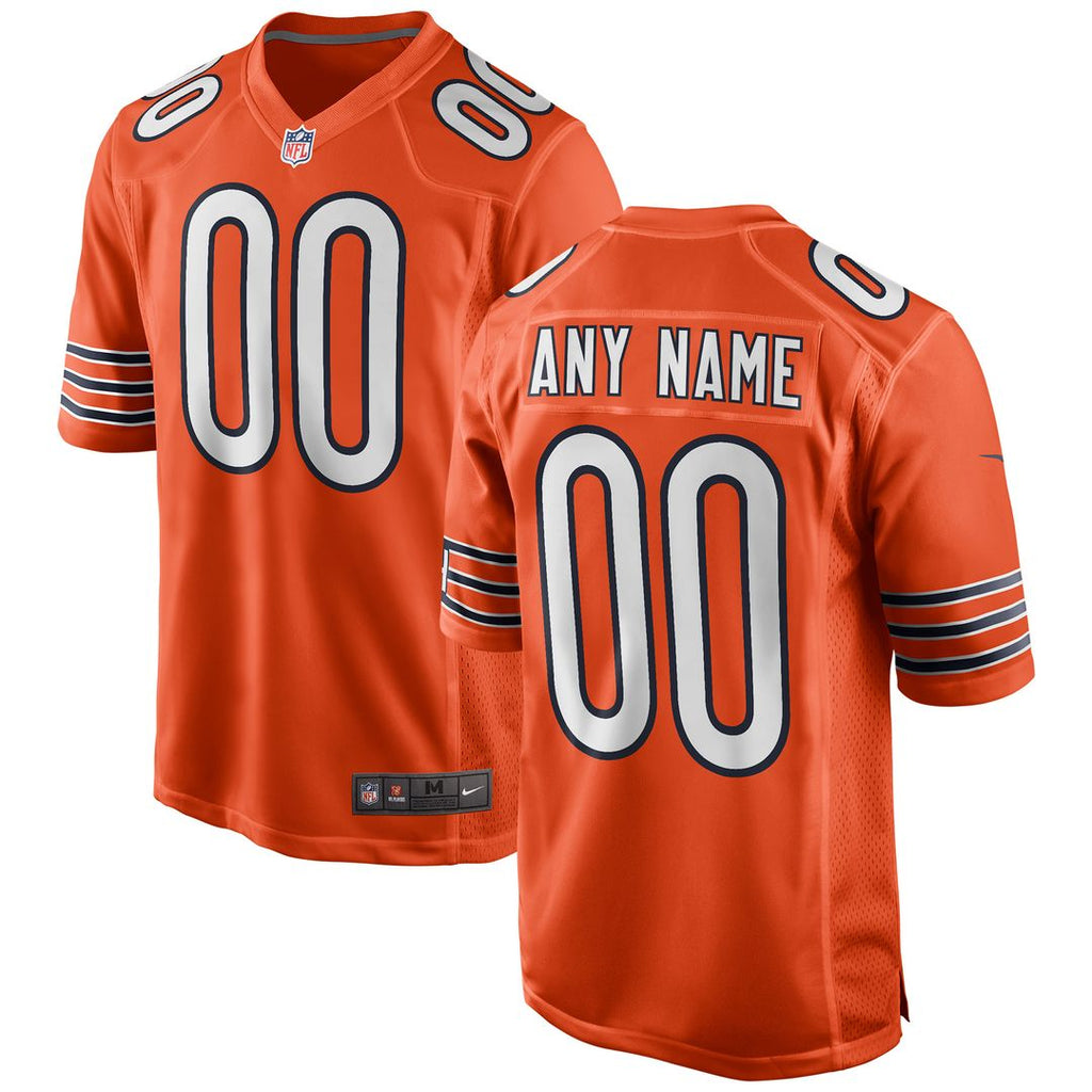 Chicago Bears Nike Youth Alternate Custom Game Official Jersey - Orange
