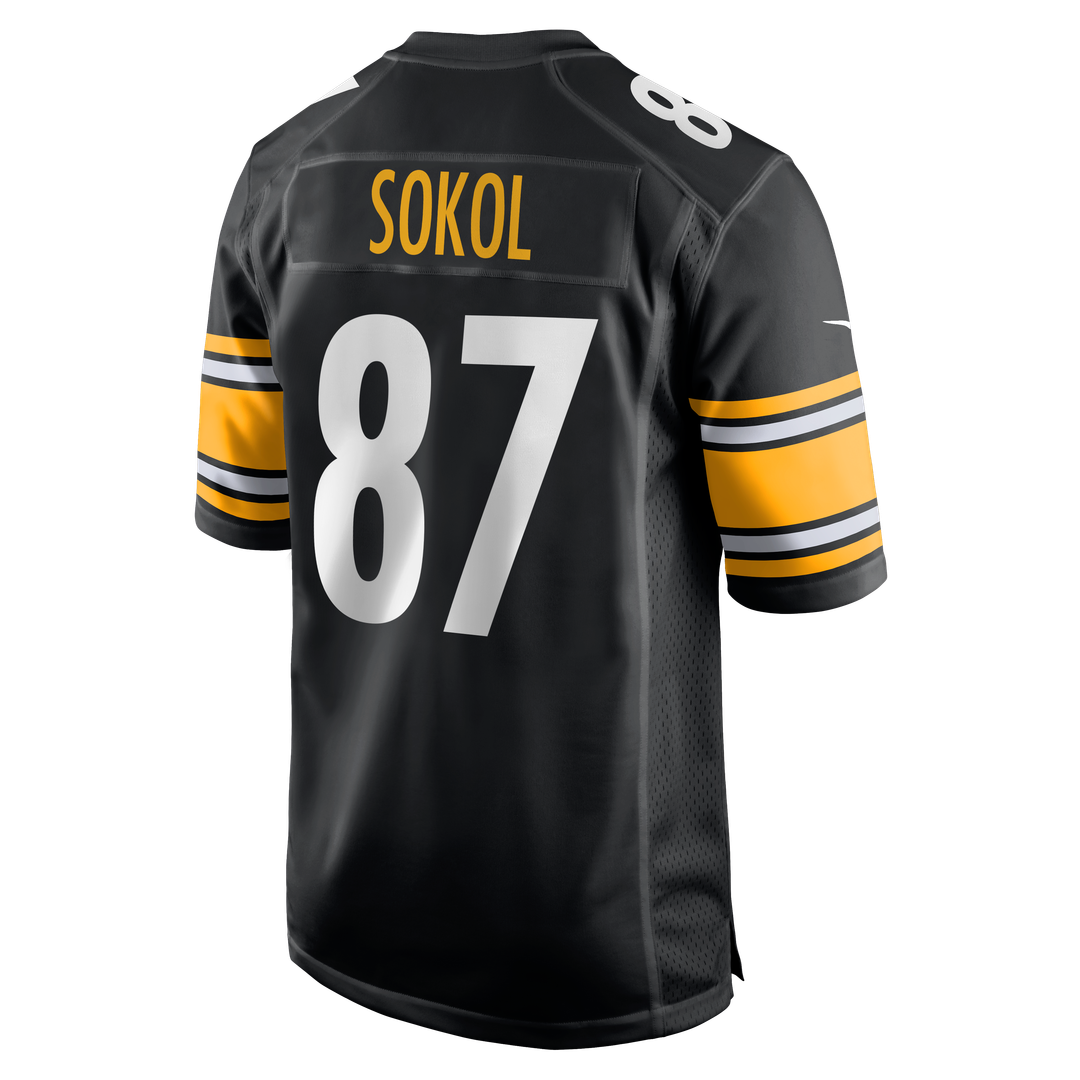 Matt Sokol Pittsburgh Steelers Nike Team Game Official Jersey -  Black