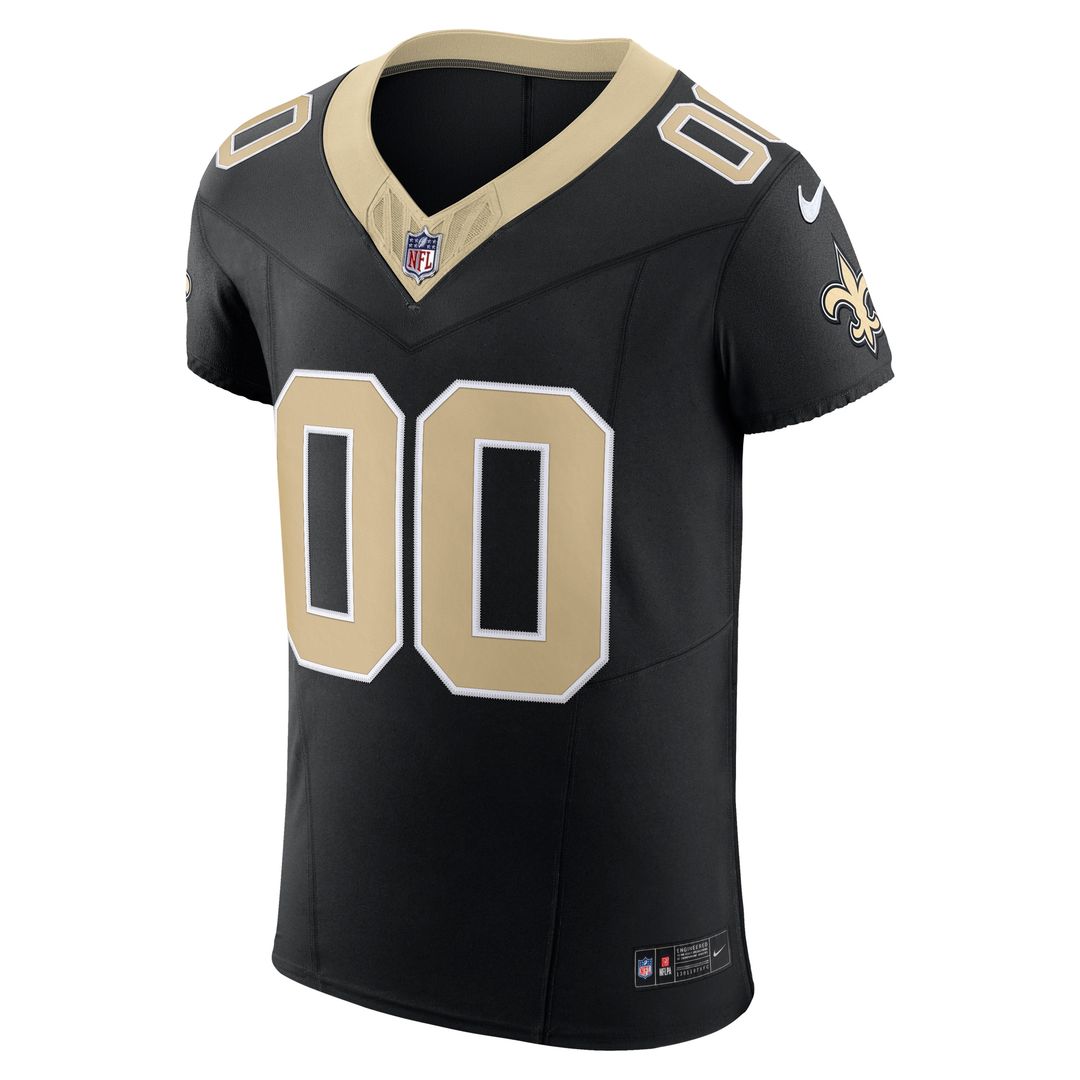 New Orleans Saints Nike Vapor F.U.S.E. Elite Custom Official Jersey - Black
