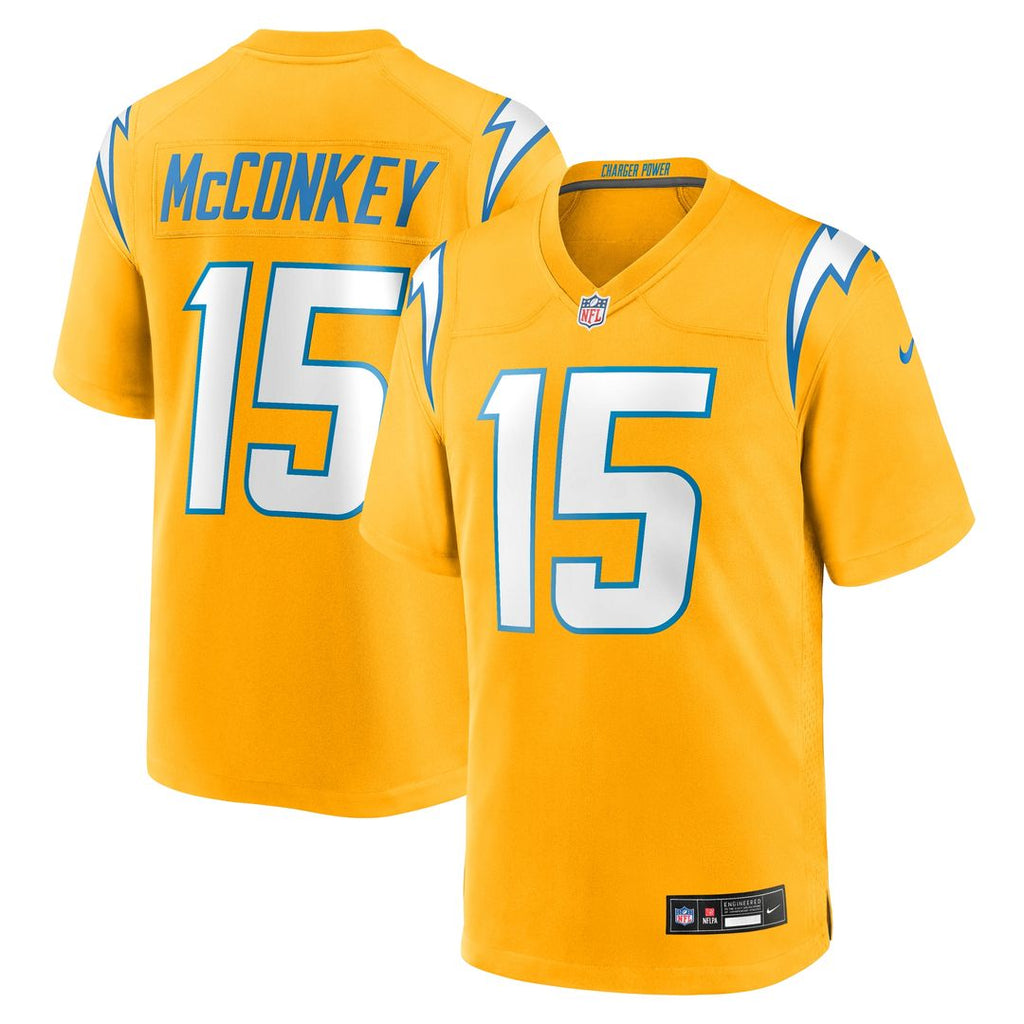 Ladd McConkey Los Angeles Chargers Nike Alternate Charger Power Game Player Official Jersey - Gold