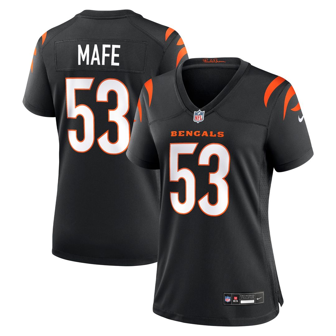 Boye Mafe Cincinnati Bengals Nike Women's Team Game Jersey - Black