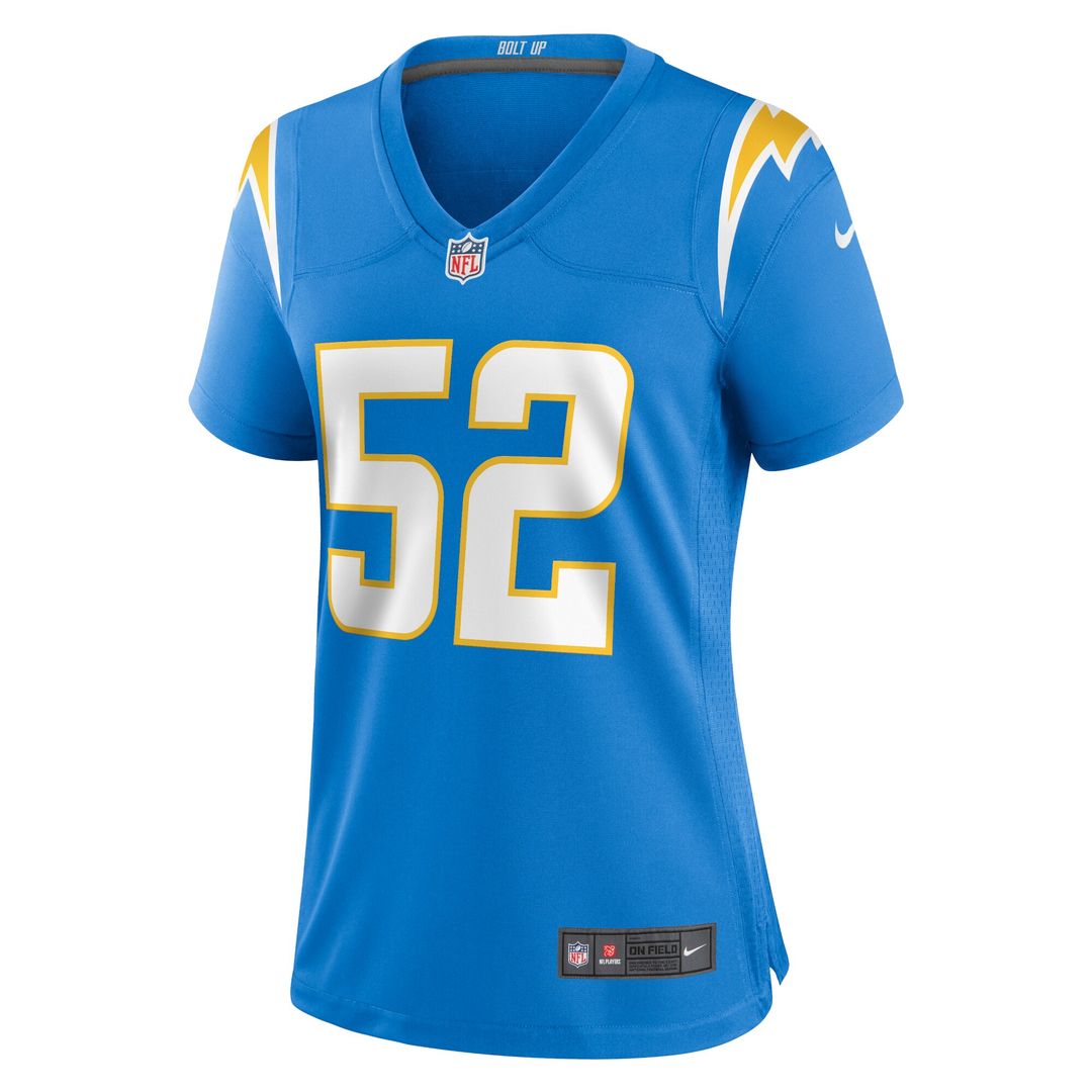 Khalil Mack Los Angeles Chargers Nike Women's Player Official Jersey - Powder Blue