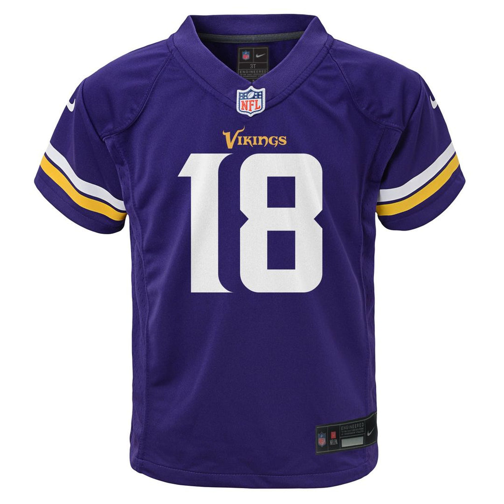 Justin Jefferson Minnesota Vikings Nike Toddler Game Official Jersey - Purple