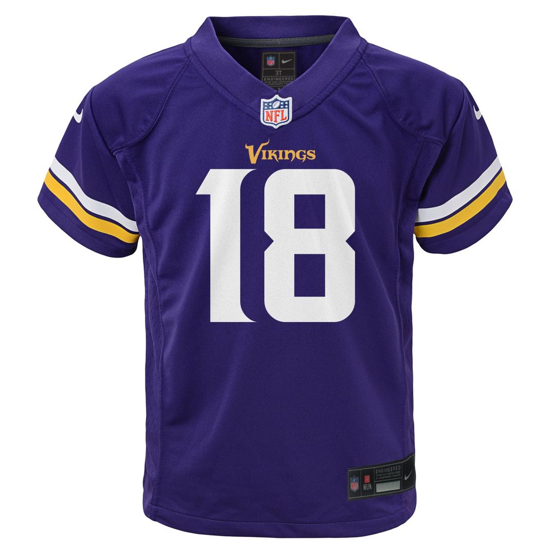 Justin Jefferson Minnesota Vikings Nike Toddler Game Official Jersey - Purple
