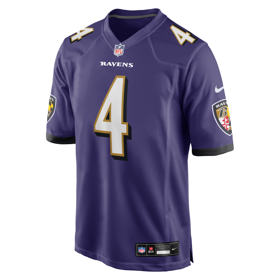 Zay Flowers Baltimore Ravens Nike Game Jersey - Purple
