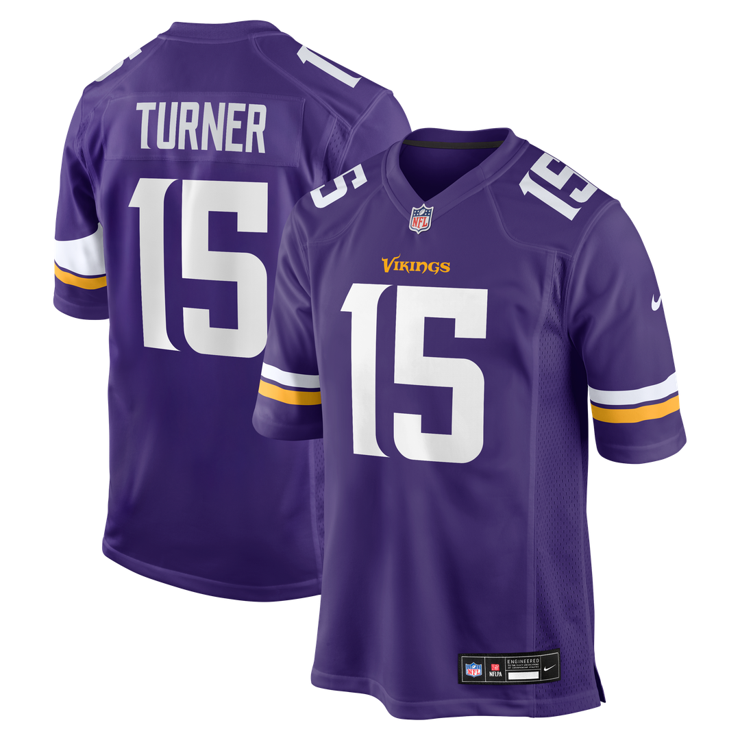 Dallas Turner Minnesota Vikings Nike Game Jersey - Purple