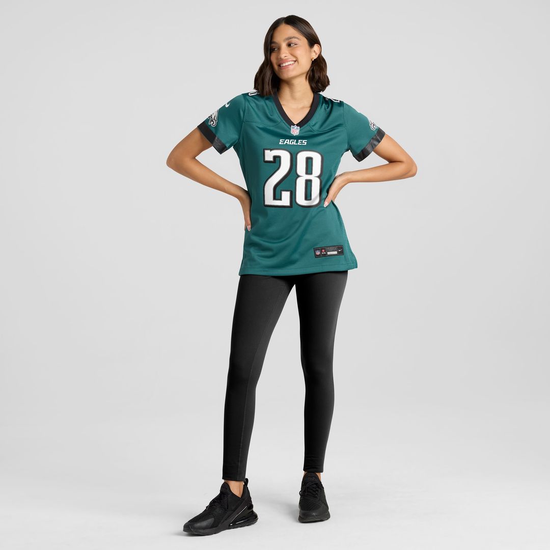 Will Shipley Philadelphia Eagles Nike Women's Team Game Official Jersey - Midnight Green