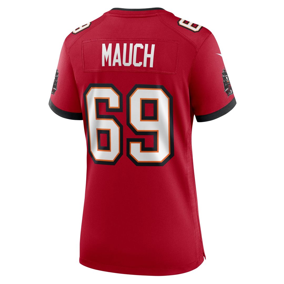Cody Mauch Tampa Bay Buccaneers Nike Women's  Game Official Jersey -  Red