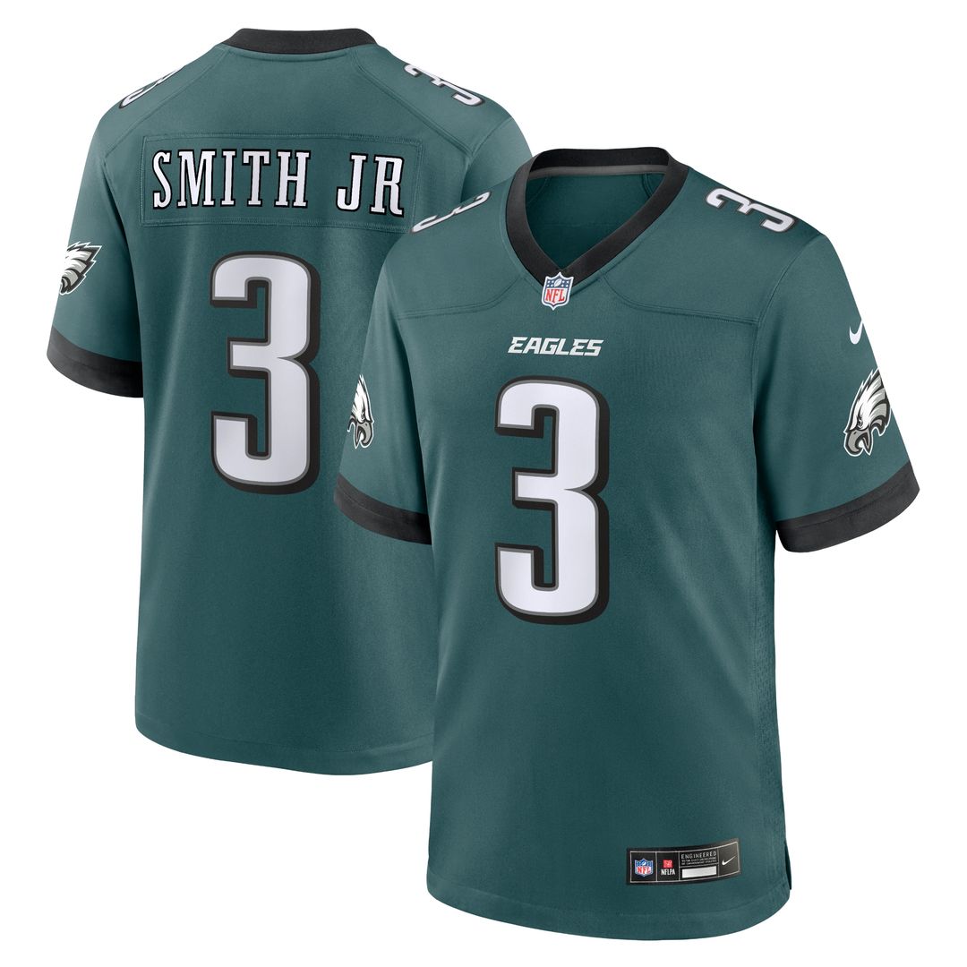 Nolan Smith Philadelphia Eagles Nike Team Game Official Jersey - Midnight Green