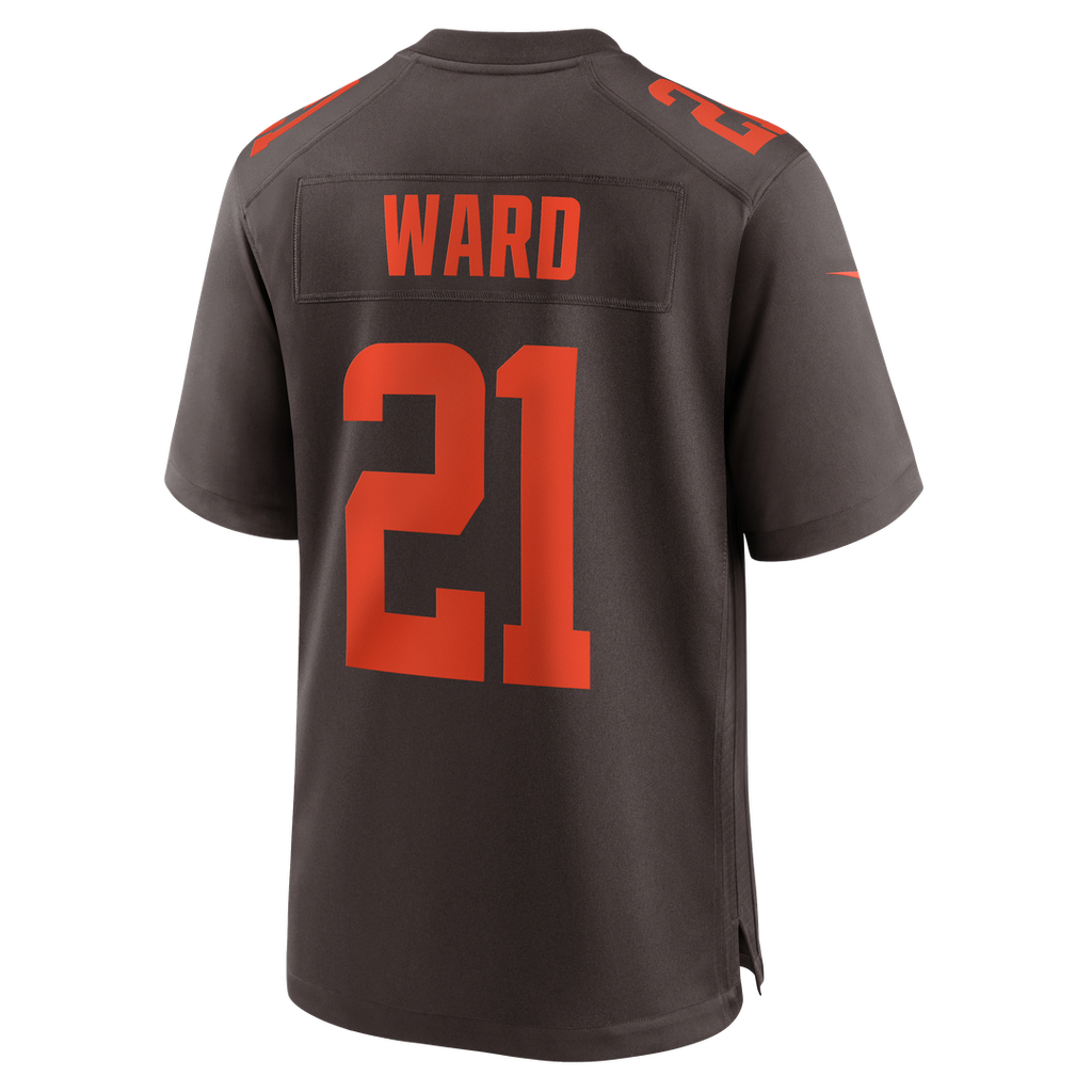 Denzel Ward Cleveland Browns Nike Alpha Dawg Game Official Jersey - Brown