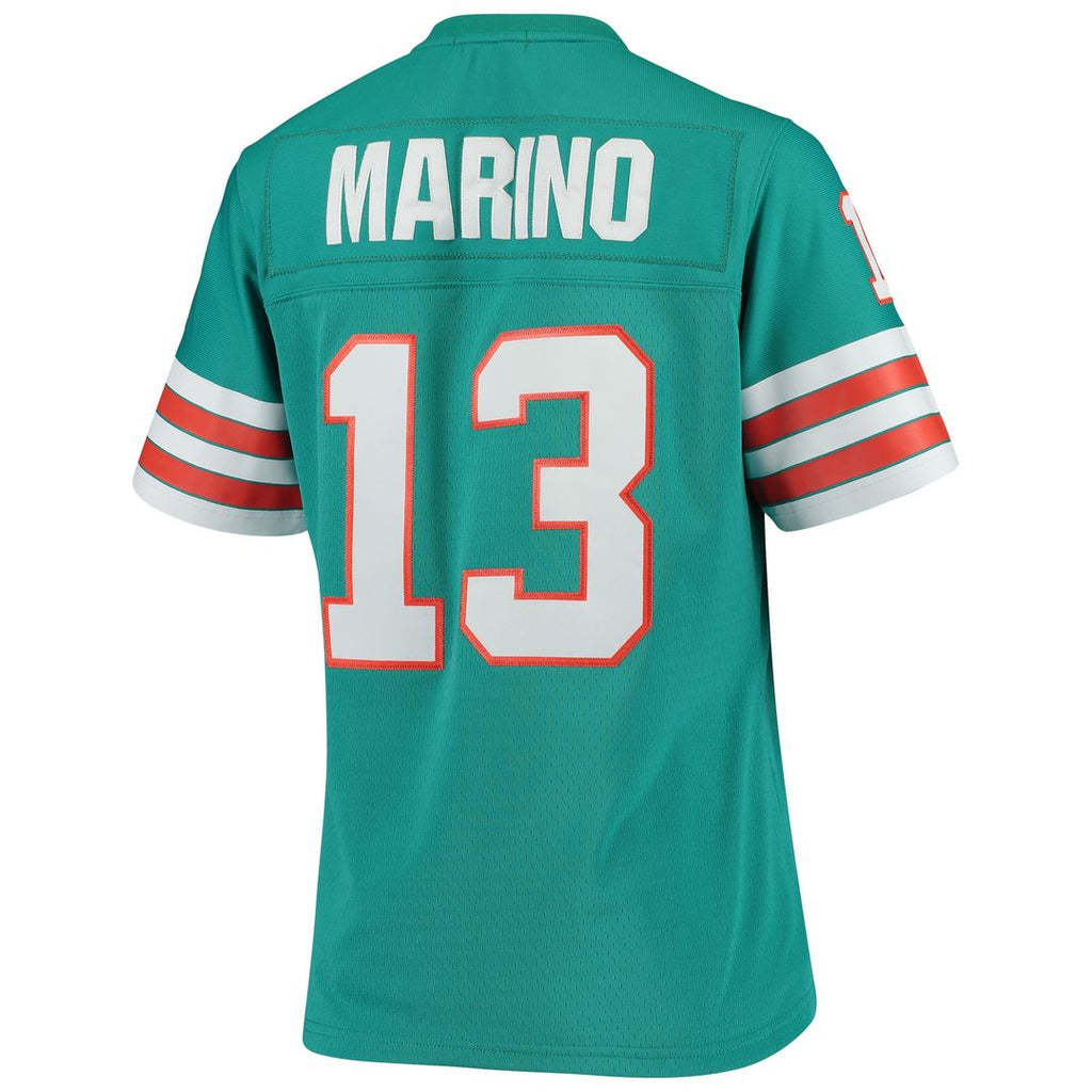 Dan Marino Miami Dolphins Mitchell & Ness Women's 1984 Legacy Replica Official Jersey - Aqua