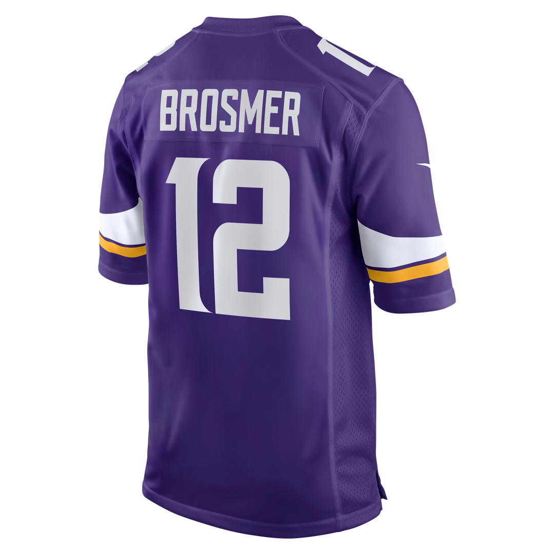 Max Brosmer Minnesota Vikings Nike Team Game Official Jersey -  Purple