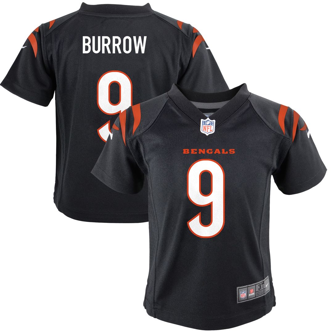 Joe Burrow Cincinnati Bengals Nike Toddler Game Official Jersey - Black