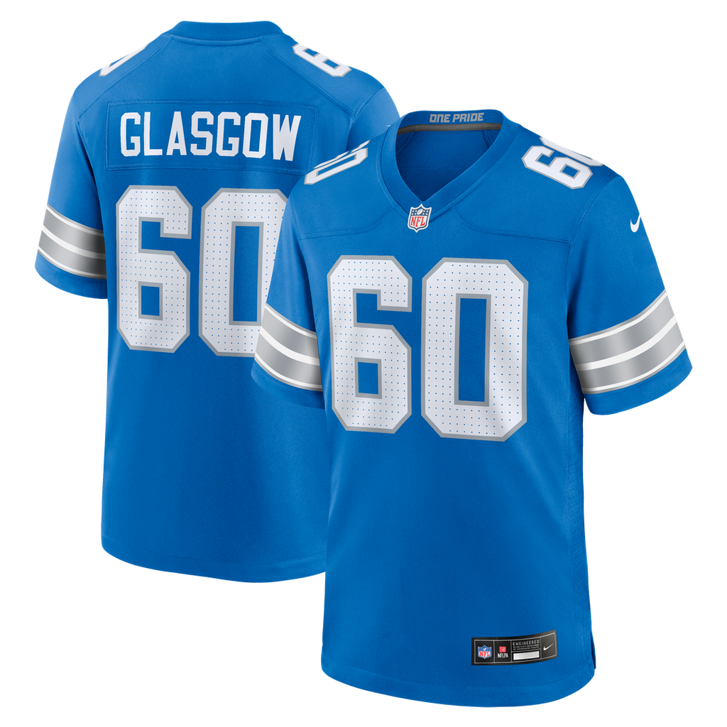 Graham Glasgow Detroit Lions Nike Team Game Official Jersey -  Blue