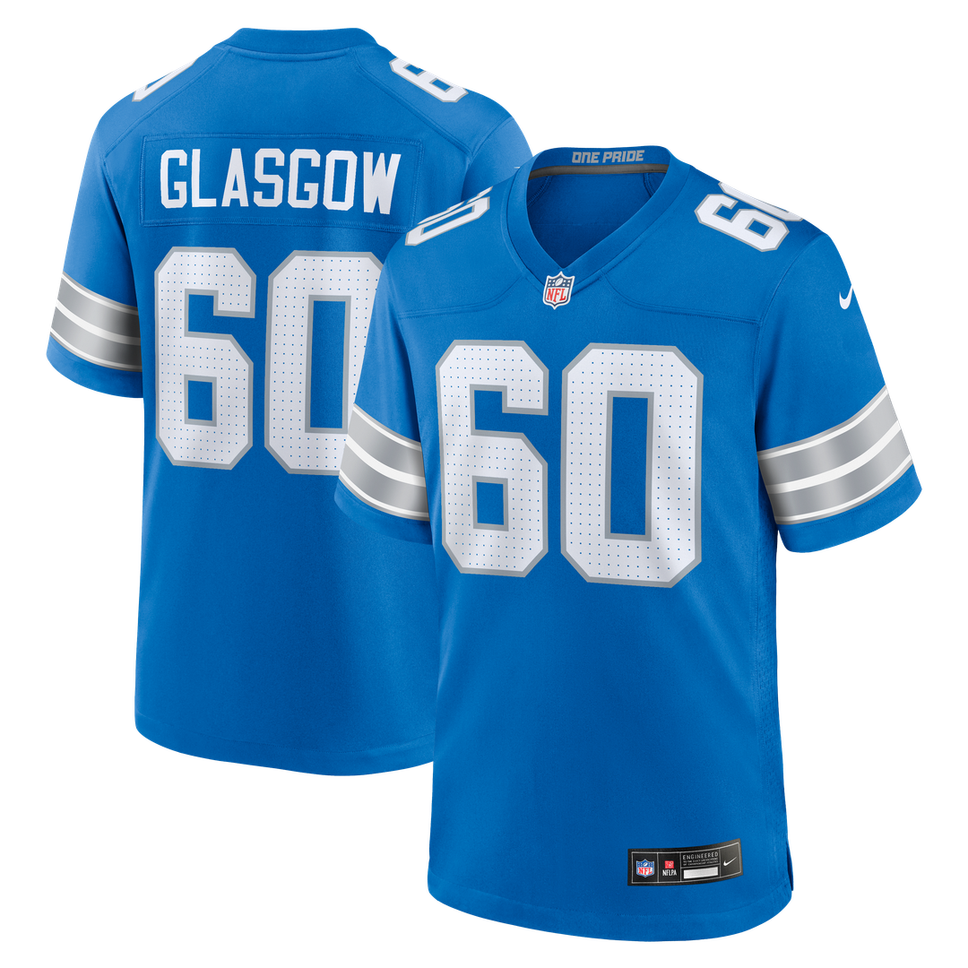 Graham Glasgow Detroit Lions Nike Team Game Official Jersey -  Blue