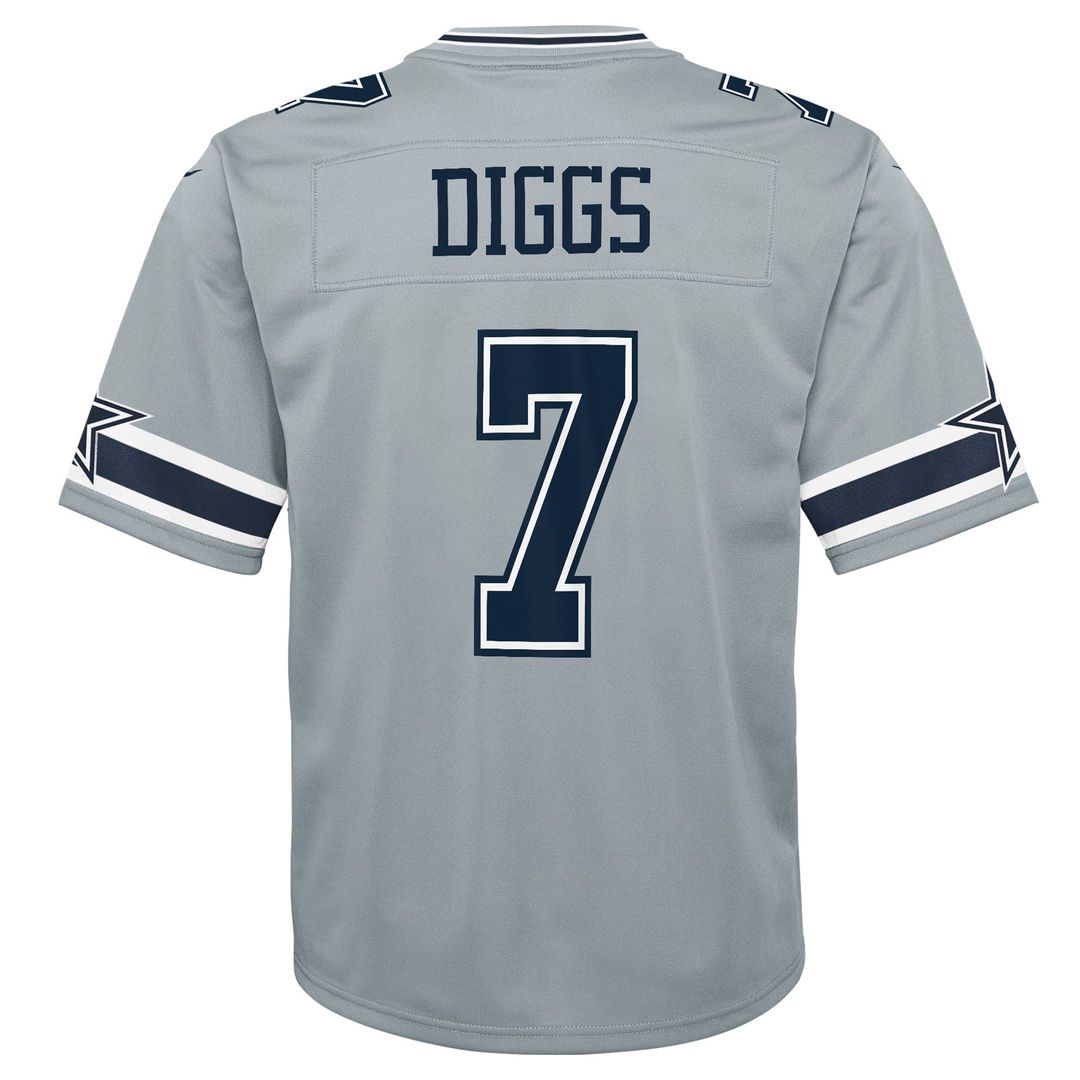 Trevon Diggs Dallas Cowboys Nike Youth Inverted Game Official Jersey - Silver