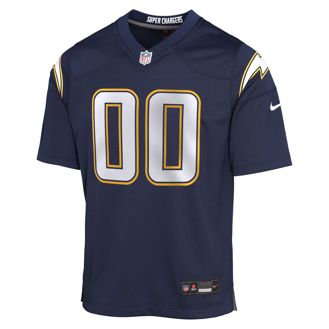Los Angeles Chargers Nike Youth Alternate Super Chargers Game Custom Official Jersey - Navy