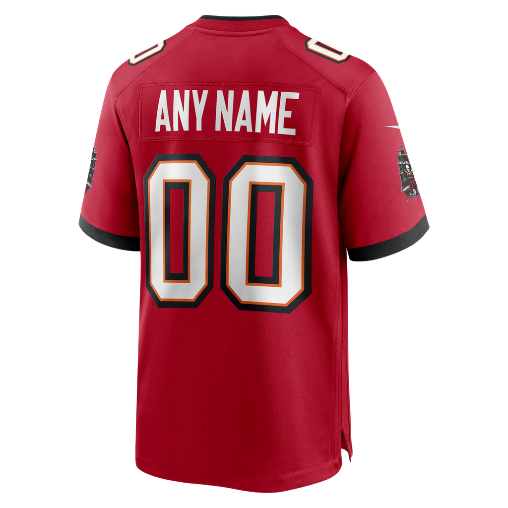 Men's Nike Red Tampa Bay Buccaneers Team Custom Game Jersey