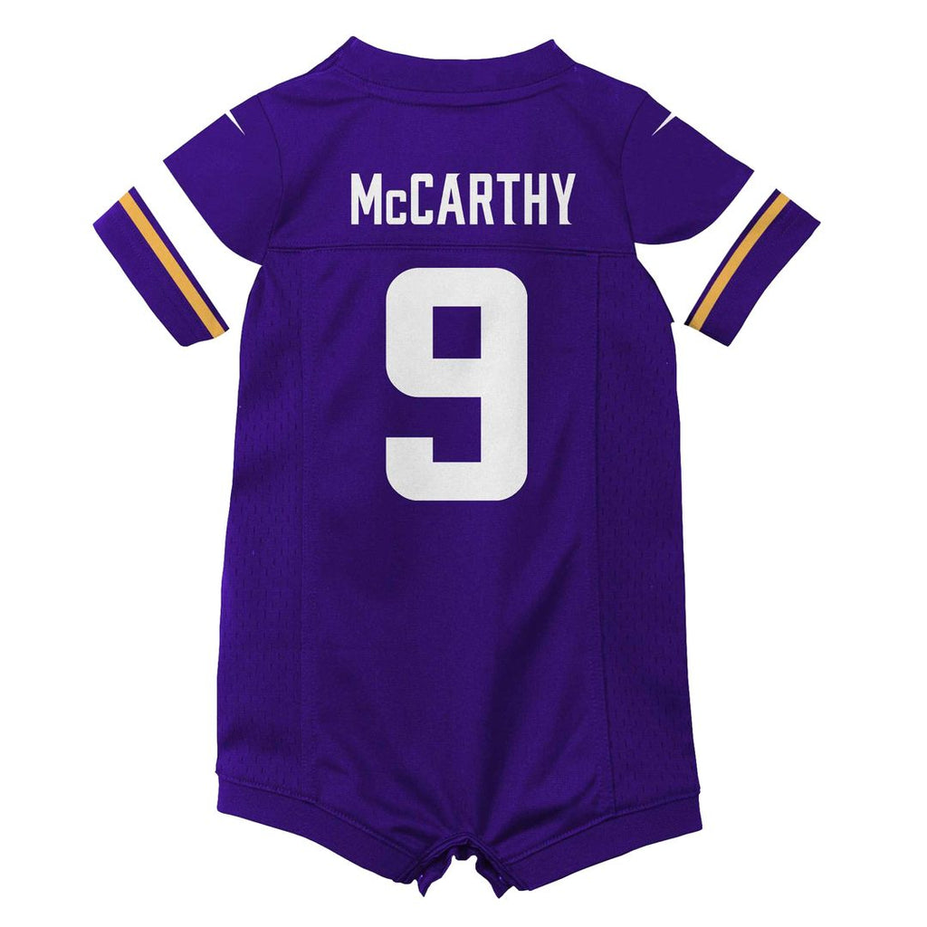 J.J. McCarthy Minnesota Vikings Nike Newborn & Infant Romper Game Official Jersey - Purple