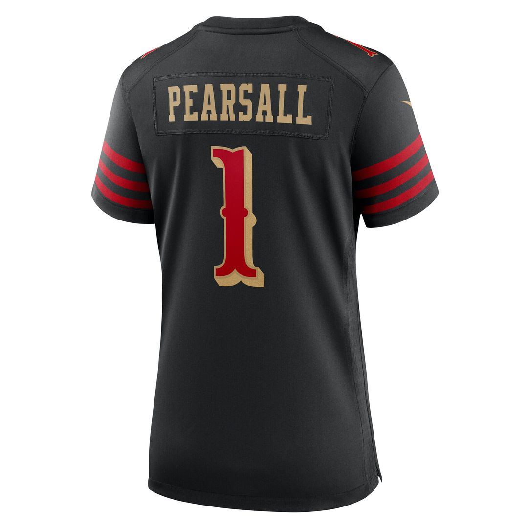 Ricky Pearsall San Francisco 49ers Nike Women's 2025 Rivalries Collection Game Official Jersey - Black