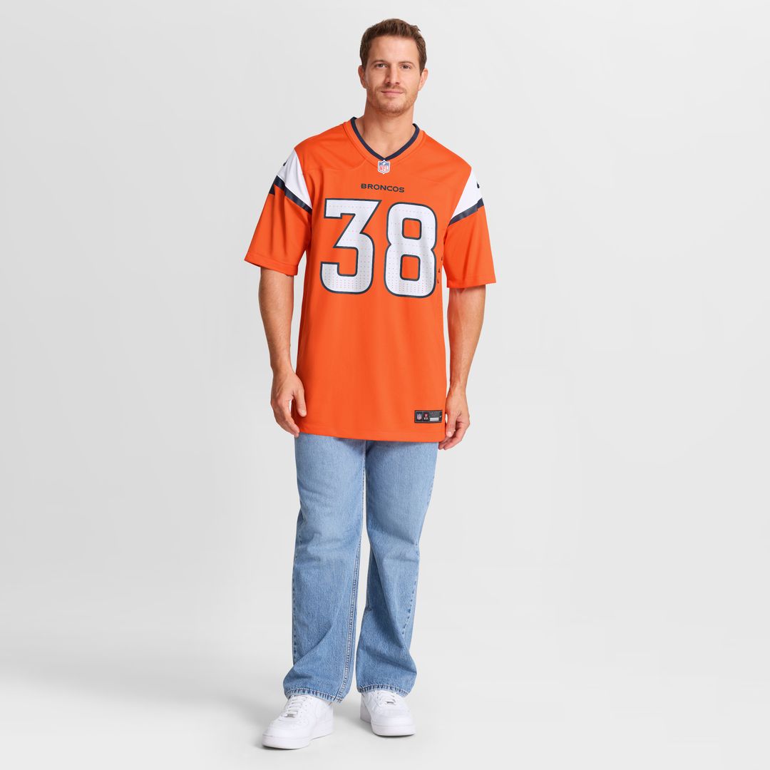 Jaleel McLaughlin Denver Broncos Nike Game Official Jersey -  White