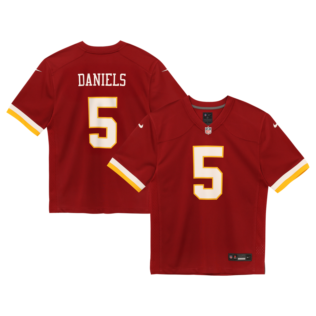 Jayden Daniels Washington Commanders Nike Preschool Alternate Game Official Jersey - Black
