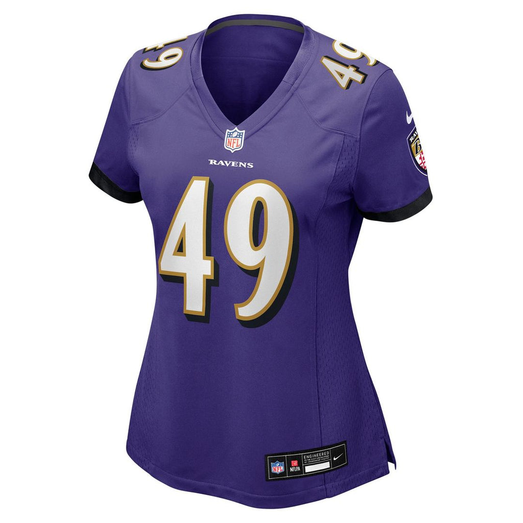 Jay Higgins IV Baltimore Ravens Nike Women's Team Game Official Jersey -  Purple