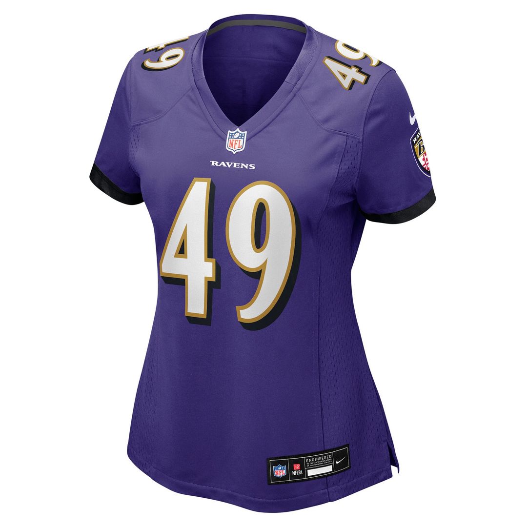 Jay Higgins IV Baltimore Ravens Nike Women's Team Game Official Jersey -  Purple