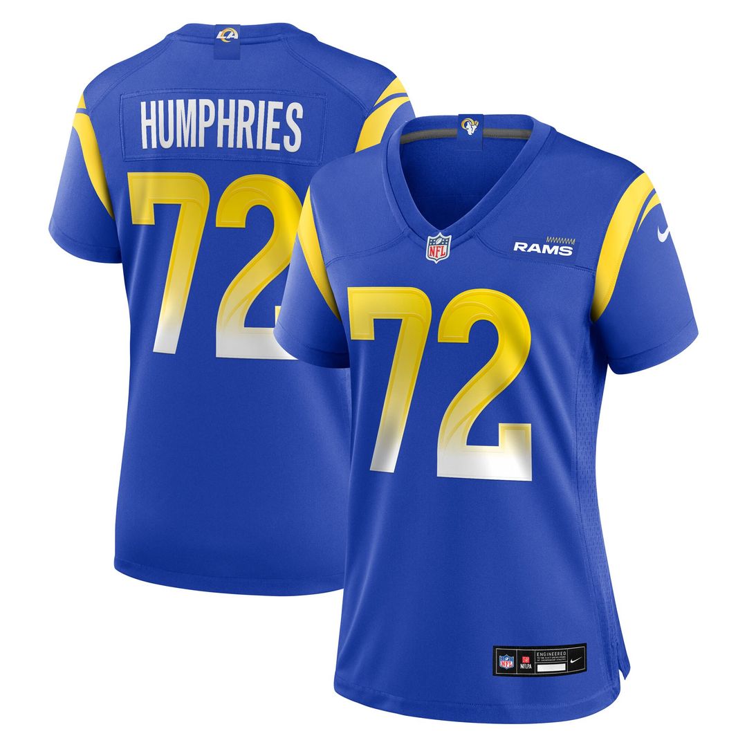 D.J. Humphries Los Angeles Rams Nike Women's Team Game Jersey - Royal