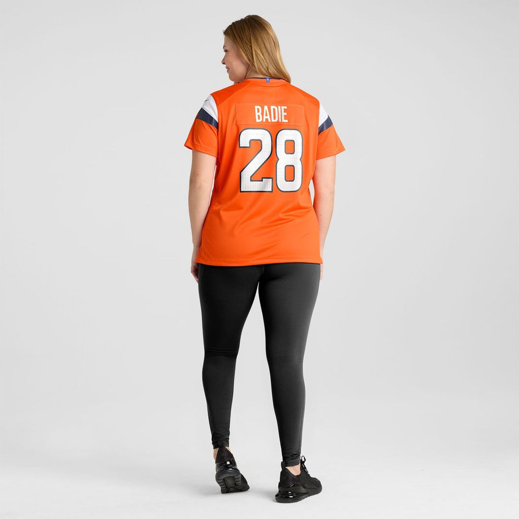 Tyler Badie Denver Broncos Nike Women's Team Game Official Jersey -  Orange
