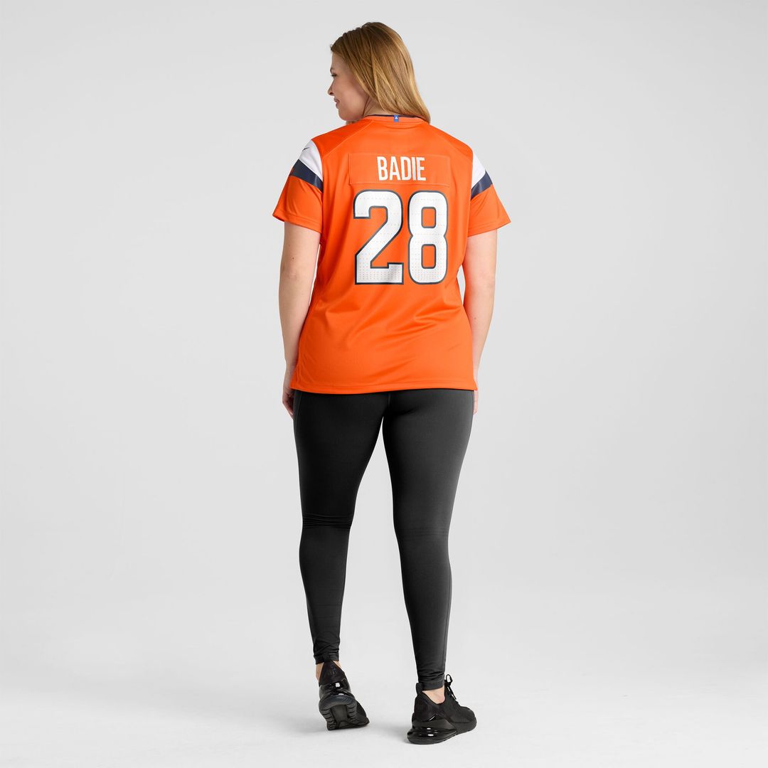 Tyler Badie Denver Broncos Nike Women's Team Game Official Jersey -  Orange