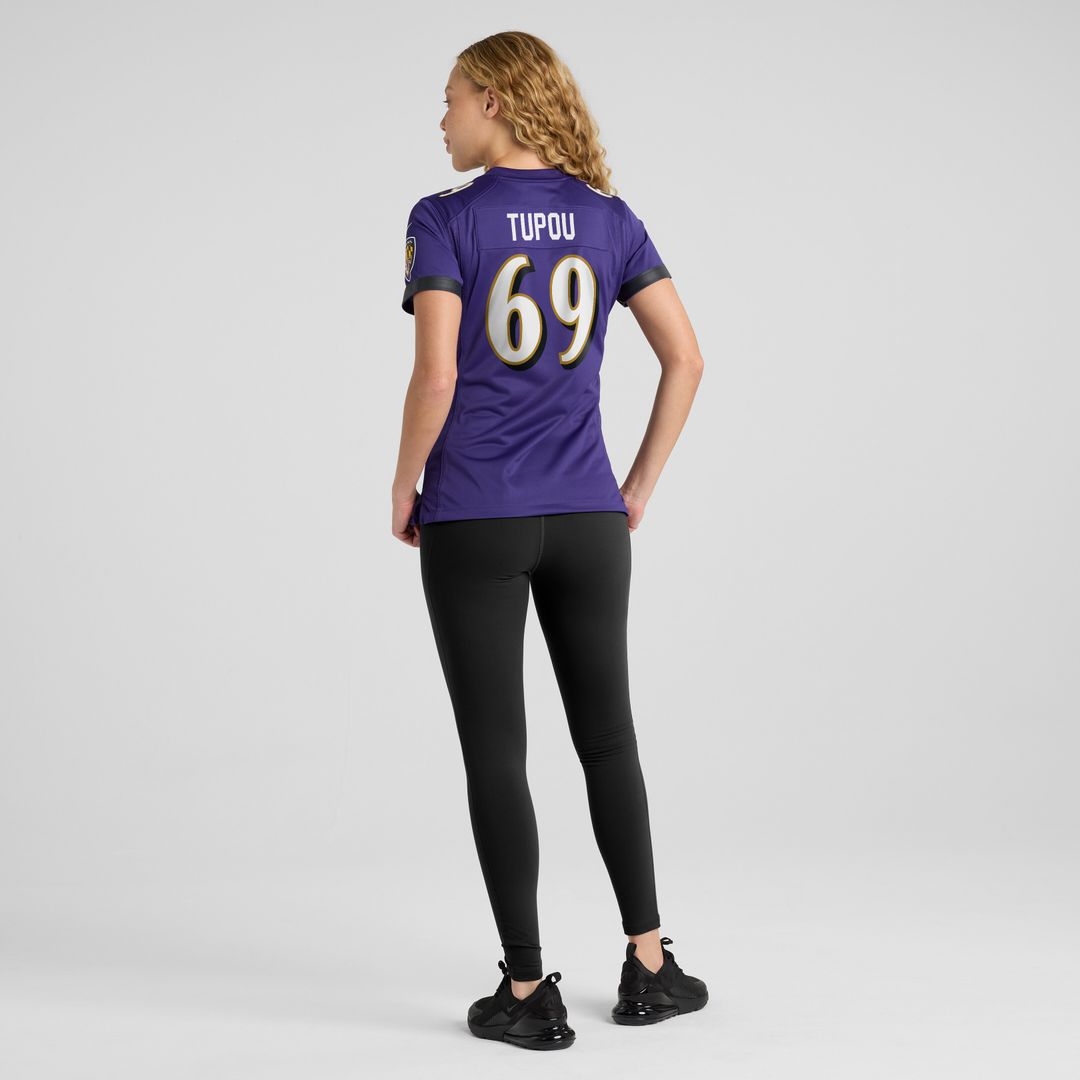 Josh Tupou Baltimore Ravens Nike Women's Team Game Official Jersey -  Purple