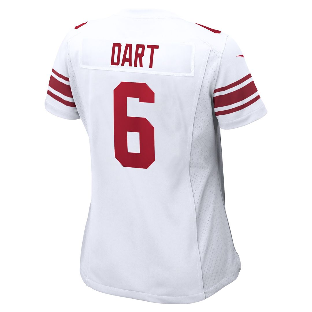 Jaxson Dart New York Giants Nike Women's Game Jersey - White