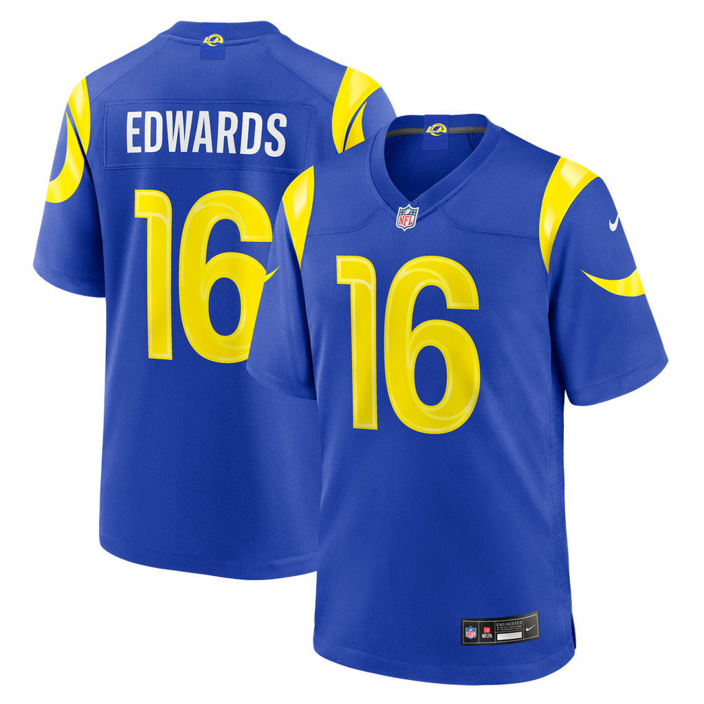 Tru Edwards Los Angeles Rams Nike Team Game Official Jersey - Royal