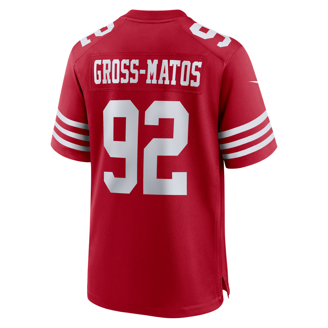 Yetur Gross-Matos San Francisco 49ers Nike Team Game Jersey - Scarlet