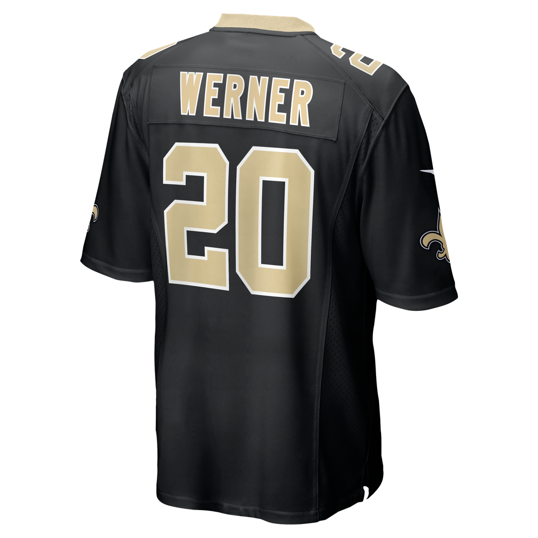 Pete Werner New Orleans Saints Nike Game Official Jersey - Black