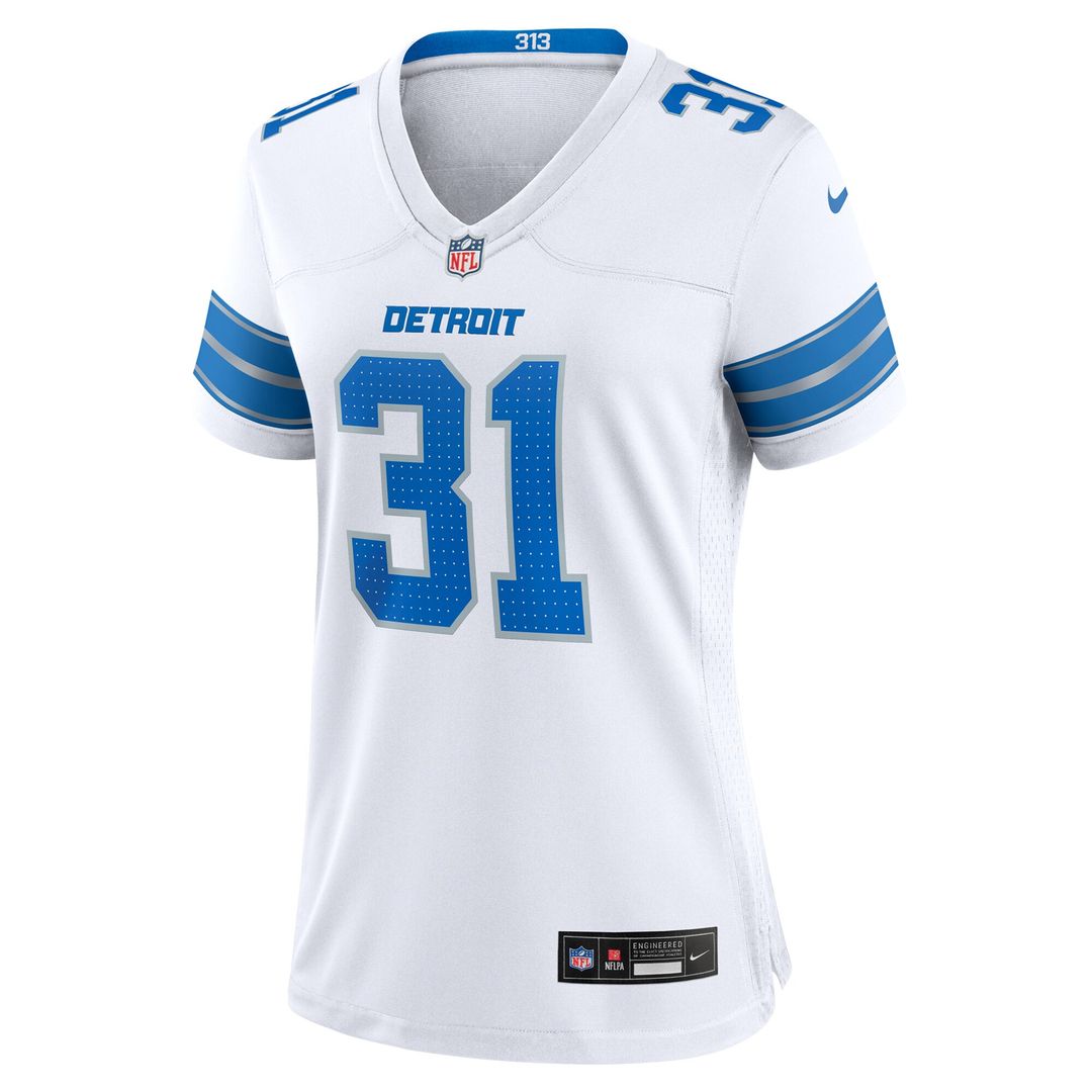 Kerby Joseph Detroit Lions Nike Women's Game Official Jersey -  White
