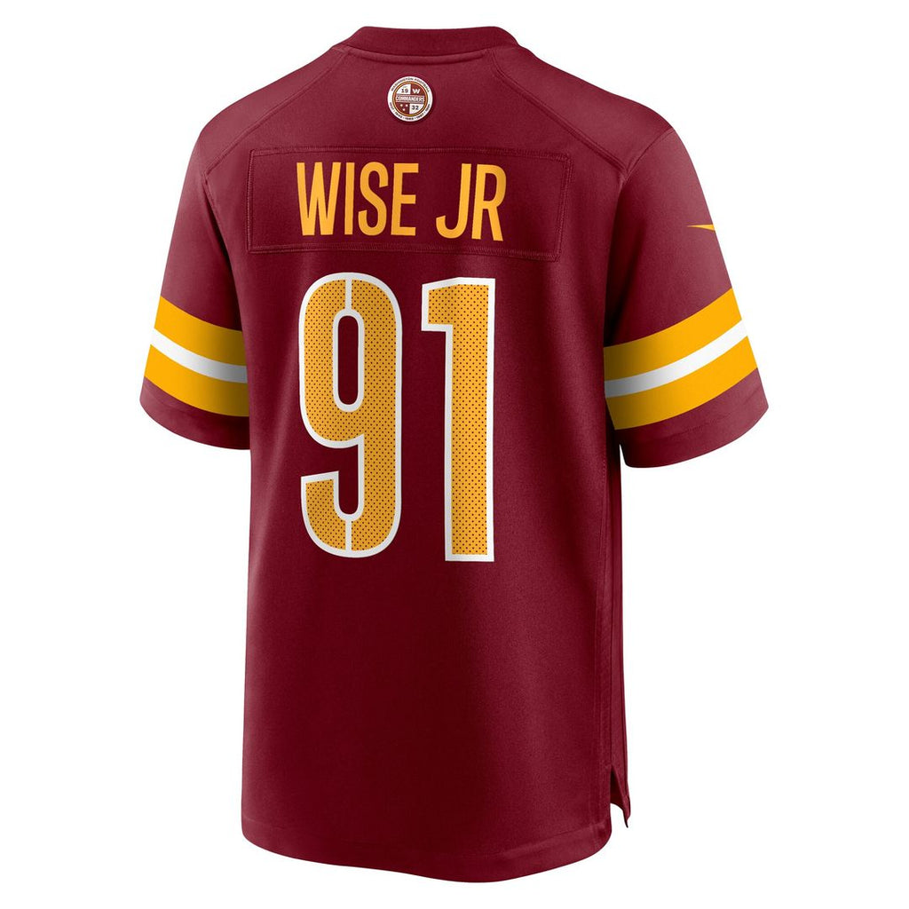 Deatrich Wise Jr. Washington Commanders Nike Team Game Official Jersey -  Burgundy